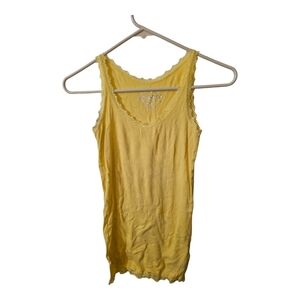 Arizona Jean Company Bright Yellow Lace Camisole